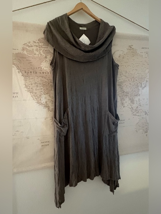 Chalet Et Ceci Dresses & Skirts - 🆕Chalet Et Ceci Cowlneck Sleeveless Dress Asymmetrical Dress NWT Large